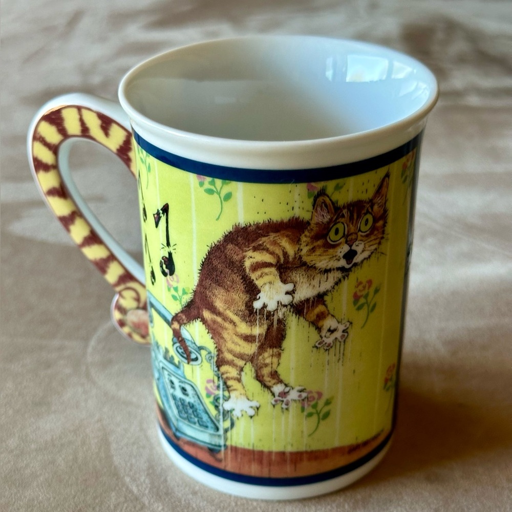 Danbury Mint COMICAL CATS “Surprise” Mug by Gary Patterson Like New Condition